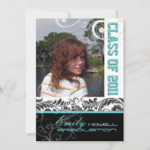 PixDezines Afstuderen, Bellissimo Damask Kaart (Voorkant)