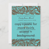 PixDezines Afstuderen, Bellissimo Damask Kaart (Achterkant)