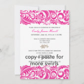 PixDezines Afstuderen, Bellissimo Damask Kaart (Achterkant)