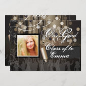 PixDezines Afstuderen/Dance Hall/cigar Kaart (Voorkant / Achterkant)