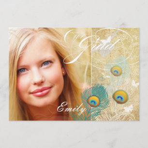 PixDezines  afstuderen foto+diy pauw Kaart