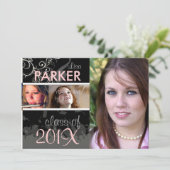 PixDezines AFSTUDEREN FOTO'S/PET+GOWN Kaart (Staand voorkant)