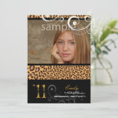 PixDezines Afstuderen, luipaard afdrukken Kaart (Staand voorkant)