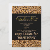 PixDezines Afstuderen, luipaard afdrukken Kaart (Achterkant)