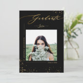 PixDezines Afstuderen Minimalist Luxe Script Aankondiging (Staand voorkant)