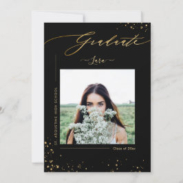 PixDezines Afstuderen Minimalist Luxe Script Aankondiging