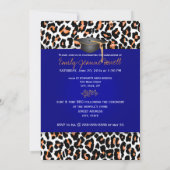 PixDezines Afstuderen Oranje luipaard/DIY-kleur Kaart (Achterkant)