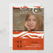 PixDezines Afstuderen, Zebra Print Kaart (Voorkant)