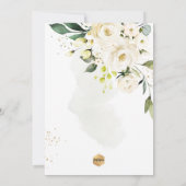 PixDezines Alabaster Rozen H2 Flowers Baptisme Kaart (Achterkant)