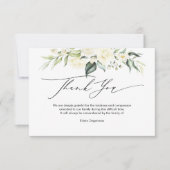 PixDezines Alabaster Rozen Rouw Dank u I Kaart (Voorkant)