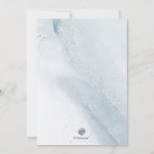 PixDezines Alcohol+Ink Dusty Blue Silver Mitzvah Kaart (Achterkant)