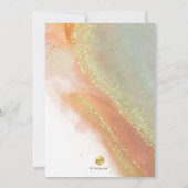 PixDezines Alcohol+Ink Rusty Sinaasappel Blauwgroe Kaart (Achterkant)