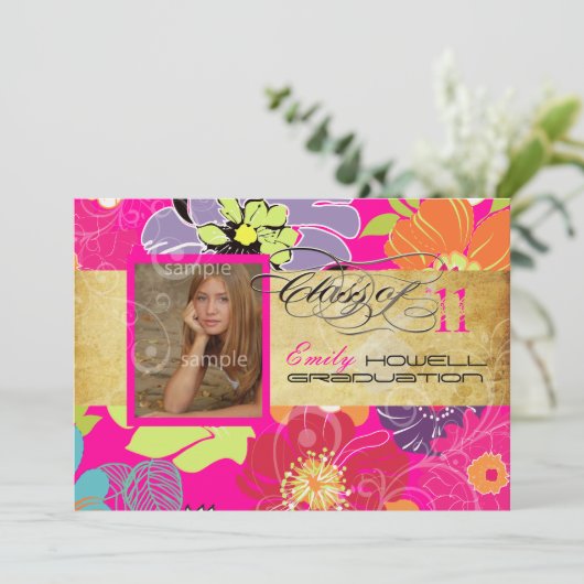 PixDezines Alegre 2011 Afstuderen Kaart (Staand voorkant)