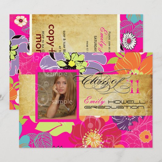 PixDezines Alegre 2011 Afstuderen Kaart (Voorkant / Achterkant)