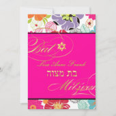 PixDezines Alegre, Bat Mitzvah/DIY kleur Kaart (Voorkant)