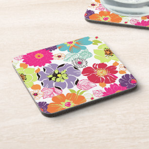 PixDezines Alegre/DIY achtergrondkleur Drankjes Onderzetter