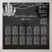 PixDezines-alkboard/chadeliers/seatgrafiek Poster (Voorkant)