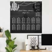 PixDezines-alkboard/chadeliers/seatgrafiek Poster (Thuiskantoor)