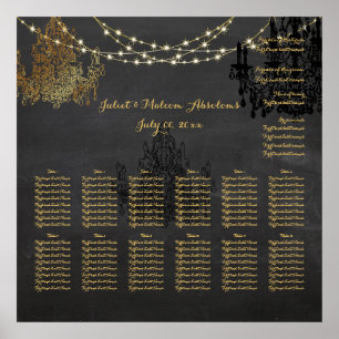 PixDezines-alkboard/chadeliers/seatgrafiek Poster