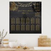 PixDezines-alkboard/chadeliers/seatgrafiek Poster (Keuken)