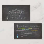 PixDezines-alkboard/concierge/DIY-achtergrond Visitekaartje (Voorkant / Achterkant)