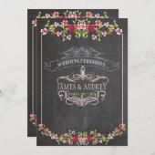 PixDezines-alkboard/floral/diy achtergrondkleur Kaart (Voorkant / Achterkant)