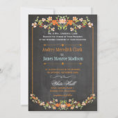 PixDezines-alkboard/floral/diy achtergrondkleur Kaart (Achterkant)