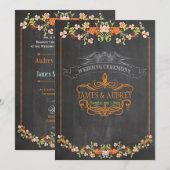 PixDezines-alkboard/floral/diy achtergrondkleur Kaart (Voorkant / Achterkant)