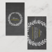 PixDezines-alkboard+lijst Visitekaartje (Voorkant / Achterkant)