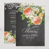 PixDezines alkboard/rokokos/ rozen Kaart (Voorkant / Achterkant)