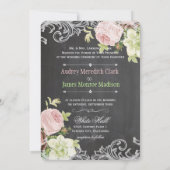 PixDezines alkboard/rokokos/ rozen Kaart (Achterkant)