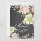 PixDezines alkboard/rokokos/ rozen Kaart (Voorkant)