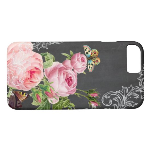 PixDezines-alkboard/ rozen Case-Mate iPhone Case (Achterkant (Horizontaal))