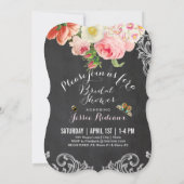 PixDezines-alkboard/Victoriaans rozen/bridal showe Kaart (Achterkant)