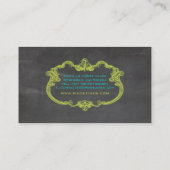 PixDezines-alkboard+whimsical-lijst Visitekaartje (Achterkant)