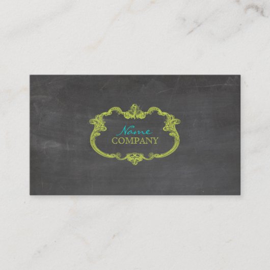 PixDezines-alkboard+whimsical-lijst Visitekaartje (Voorkant)