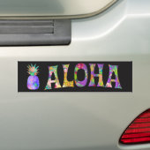 PixDezines Aloha Ananas Bumpersticker (Op auto)