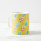 PixDezines Aloha Ananas DIY achtergrond kleur Koffiemok (Voorkant links)