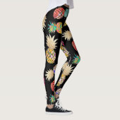 PixDezines Aloha Ananas/DIY Achtergrond Kleur Leggings (Rechts)