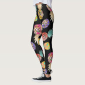 PixDezines Aloha Ananas/DIY Achtergrond Kleur Leggings (Links)