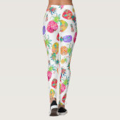 PixDezines Aloha Ananas/DIY Achtergrond Kleur Leggings (Achterkant)