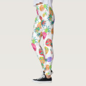 PixDezines Aloha Ananas/DIY Achtergrond Kleur Leggings (Links)