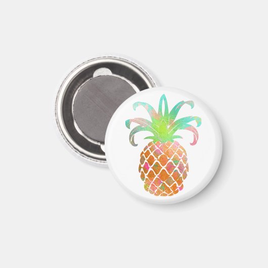 PixDezines Aloha Ananas/DIY achtergrond Magneet (Voorkant / Achterkant)