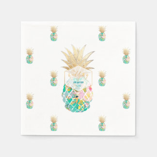 PixDezines Aloha Ananas/DIY achtergrond Servet