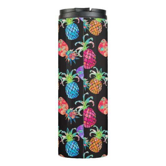 PIXDEZINES ALOHA ANANAS FAUX GOUDEN FOLIE THERMOSBEKER (Achterkant)