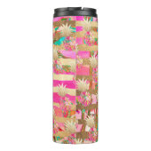 PixDezines Aloha Ananas/Hot Pink+Faux GOld Thermosbeker (Achterkant)
