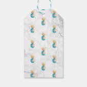 PixDezines Aloha Ananas/Marmer Cadeaulabel (Achterkant)