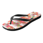 PixDezines Aloha Ananas+Stripes Teenslippers (Schuin)