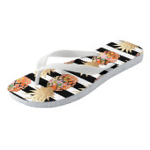 PixDezines Aloha Ananas+Stripes Teenslippers (Schuin)