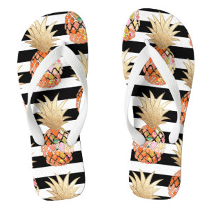 PixDezines Aloha Ananas+Stripes Teenslippers
